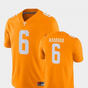 For Men's Orange Alvin Kamara UT Jersey Game #6 College Football 775097-467