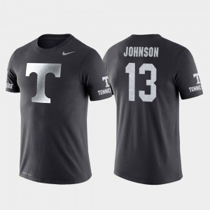 Anthracite Jalen Johnson UT T-Shirt College Basketball Performance #13 Travel Men's 354782-320