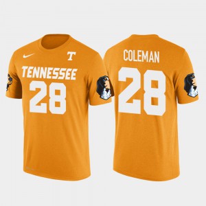 #28 Men Seattle Seahawks Football Justin Coleman UT T-Shirt Orange Future Stars 634245-443