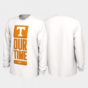 UT T-Shirt Our Time Bench Legend 2020 March Madness White For Men 202468-956