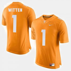 College Football #1 Orange Mens Jason Witten UT Jersey 302808-412