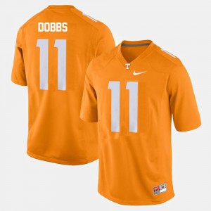 Orange Mens College Football #11 Joshua Dobbs UT Jersey 635627-972