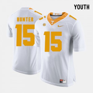Youth #15 Justin Hunter UT Jersey College Football White 914206-876