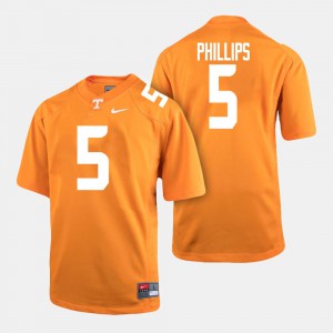 Orange Kyle Phillips UT Jersey College Football #5 Men's 800602-800