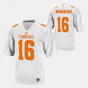 #16 College Football Mens Peyton Manning UT Jersey White 929324-409