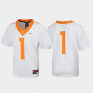 Youth(Kids) UT Jersey #1 Football White Untouchable 746273-485